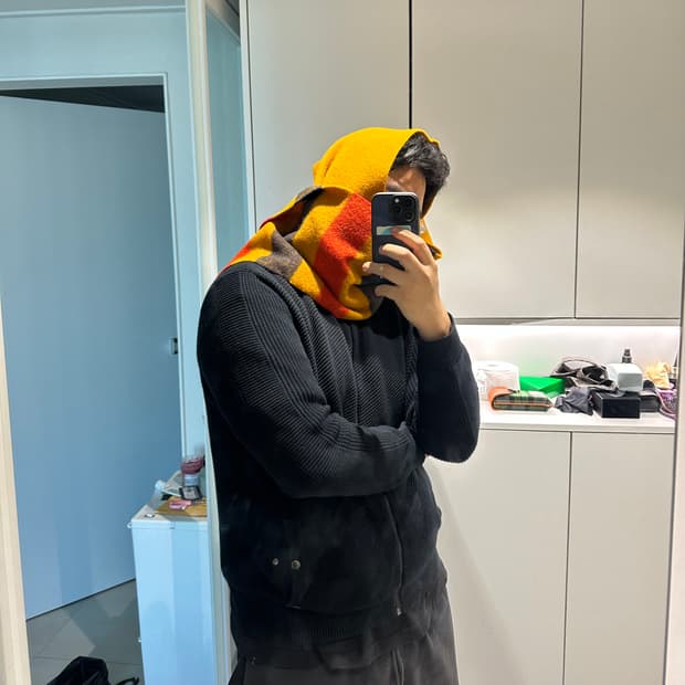 에르메스 로카바르 블랭킷 레인울 머플러