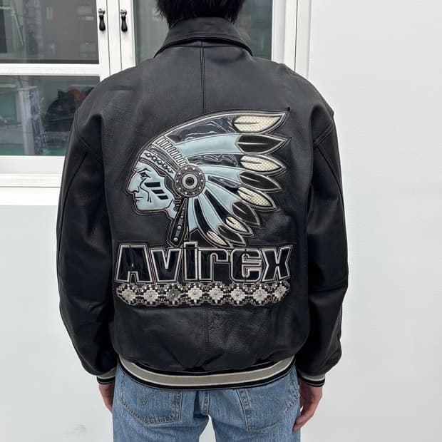 아비렉스 레더 자켓 