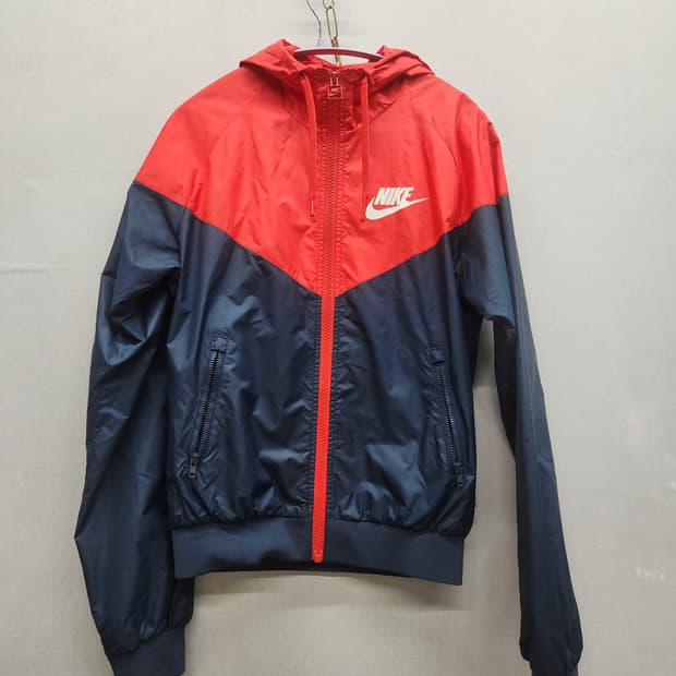 나이키 로고 배색 후드 윈드러너 바람막이 S(S)