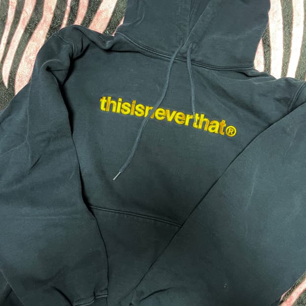 디네댓 후드티 네이비