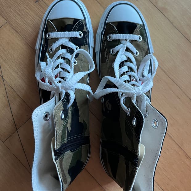 [280] 베이프 스타 샤크 카모 컨버스 하이탑 bape