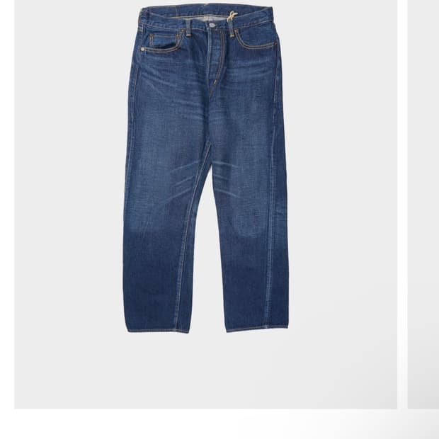 레미릴리프 13oz 1954xx 데님 팬츠 블루 S
