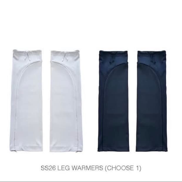지초이 26ss 레그워머 네이비