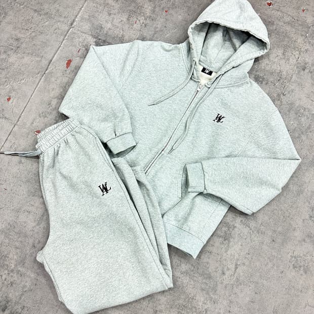 우알롱 후드집업 세트M