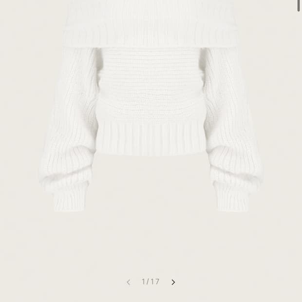 클리시어 팔레트 오프숄더 니트 Palette off-shoulder