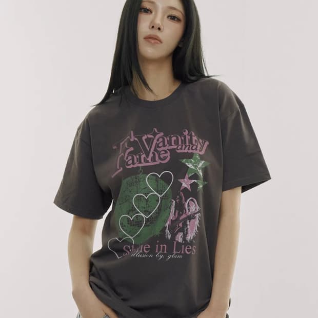 디파이클럽로버스 반팔 티셔츠 차콜 L 새상품