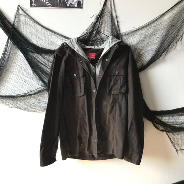 Y2k hood layered shirts  