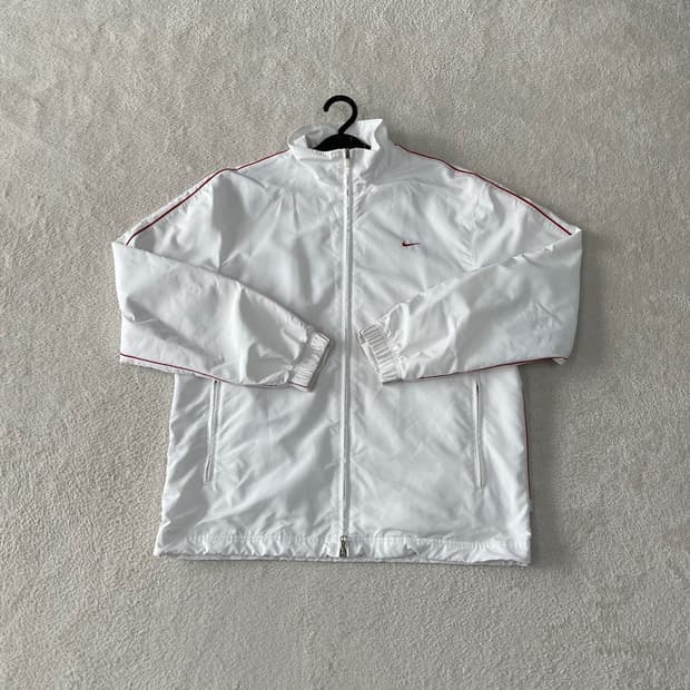 L 나이키 올드스쿨 흰빨 화이트 바람막이 희귀 대장 100