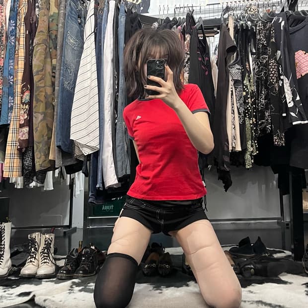 아디다스 크롭 반팔