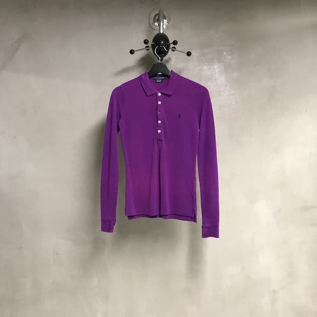 폴로 랄프로렌 PK 긴팔 카라티 퍼플 XS(W)