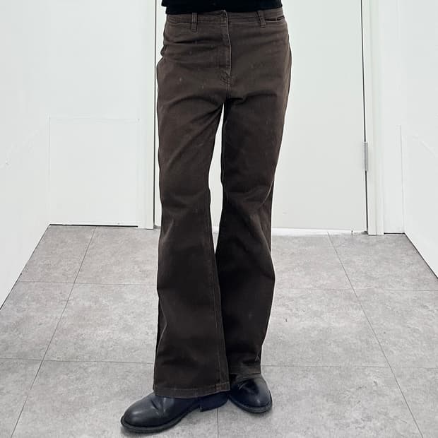 Flare Dark Brown Pants