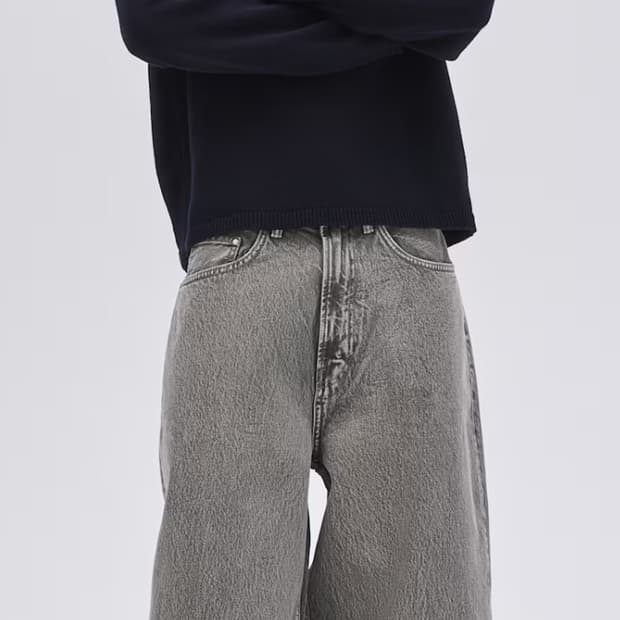 h&m 슈퍼배기 진 그레이 28/30