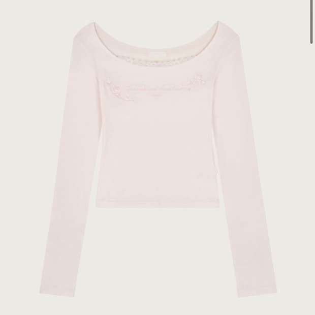 클리시어 러브 인 로즈 탑 Love in Rose Top 핑크