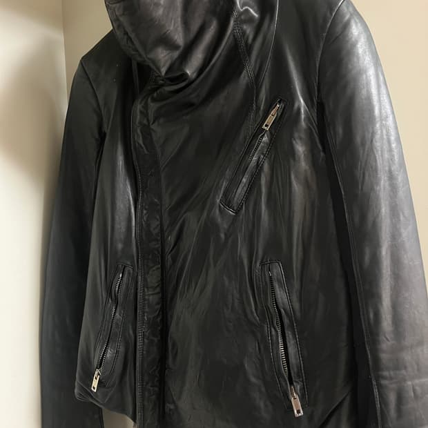 릭오웬스 레더 자켓