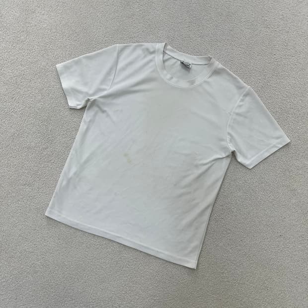 M 빈티지 반팔 무지 티셔츠 0415M