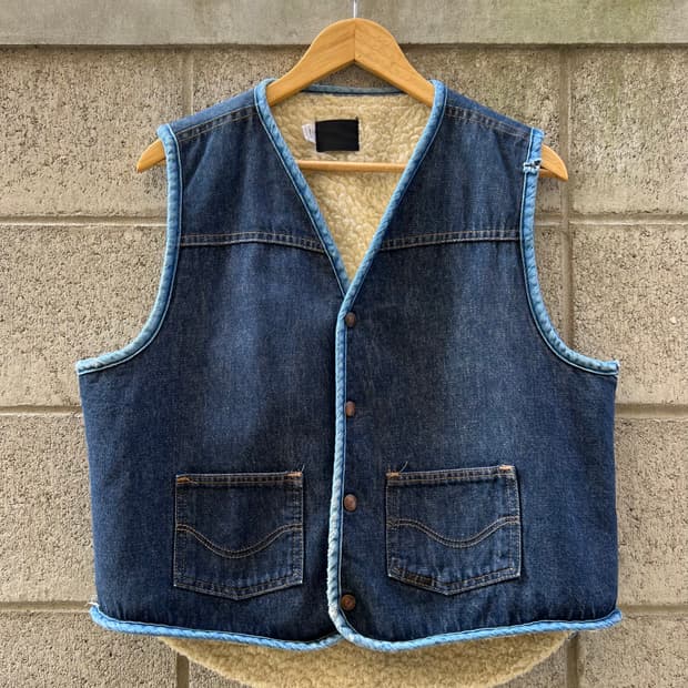 1970s SEARS ROEBUCKS DENIM 빈티지데님쉐르파베스트
