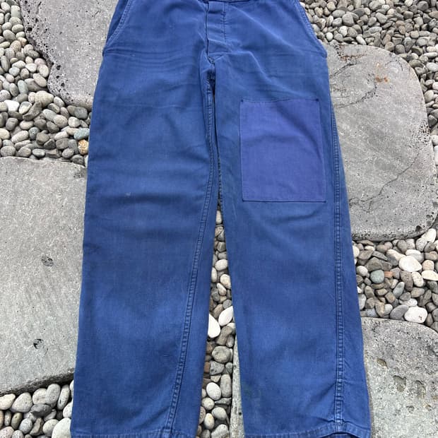 (34인치)OLD VINTAGE FADED BLUE 빈티지프렌치워크팬츠