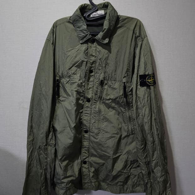 정품 스톤아일랜드 크링클랩스 가먼트다잉 자켓 100/L