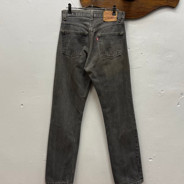 90s USA Levi's 501 Straight Gray Denim P
