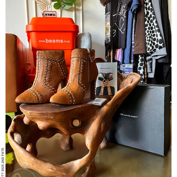 UNITED NUDE Real Pony Hair Studs Heel