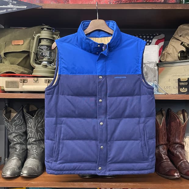 FA13 파타고니아 버튼 집업 구스 다운 베스트 조끼 패딩 N409