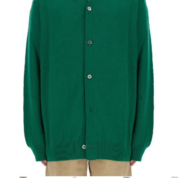 꼼데가르송 셔츠 오버사이즈 가디건 그린 S