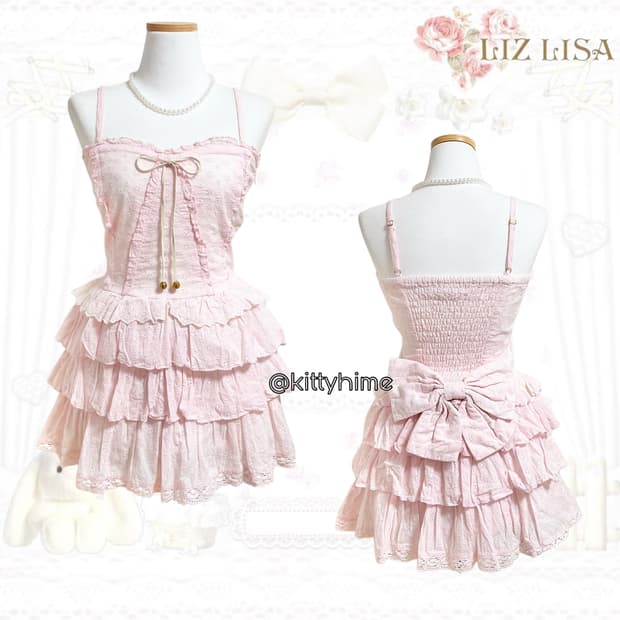 LIZ LISA 리즈리사 펀칭빅리본원피스 히메갸루히메카지 리즈리사원피스