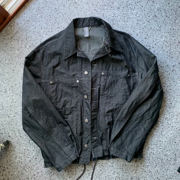 22ss 언어펙티드 트러커 자켓 블랙 M