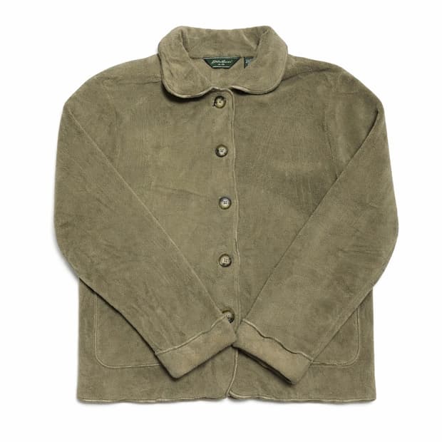 JPN 00s 일본 모리걸 Y2K 빈티지 에디바우어 플리스 가디건 자켓