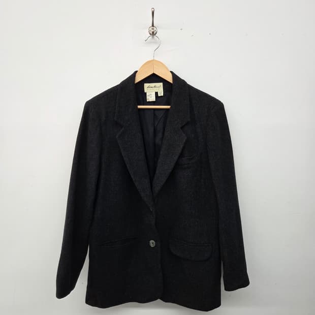 에디바우어 다크그레이 울 자켓 여L