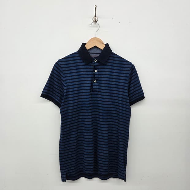 타미힐피거 스트라이프 반팔 카라티 남s