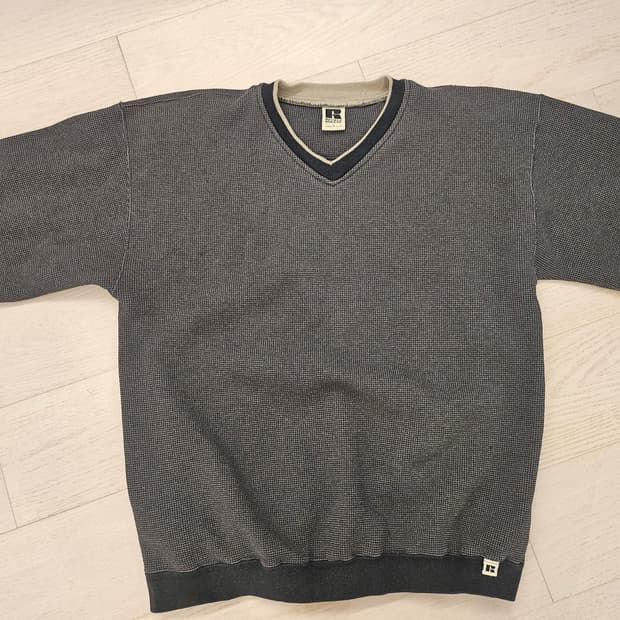 러셀 usa 와플 스웻셔츠