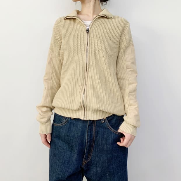 디젤 니트 집업 자켓