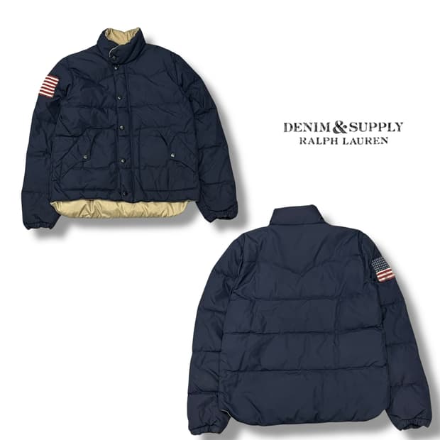 데님앤서플라이 성조기 패치 패딩 s08474