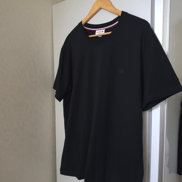 라코스테 블랙 반팔 티셔츠