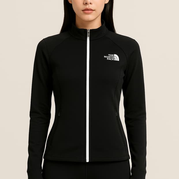 (레어템)노스페이스 화이트라벨 여성 플리스 기모 집업 S(85)