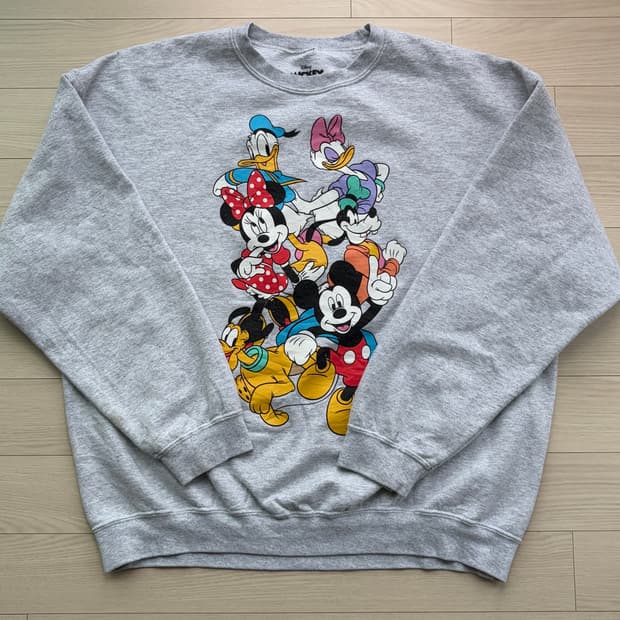 디즈니 미키마우스 50 50 빈티지 스웻 XL (103-107)