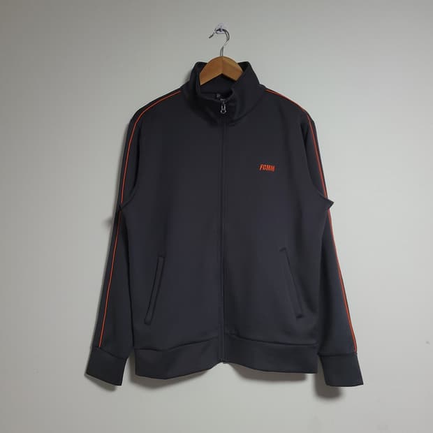 (M) FCMM 에프씨엠엠 블랙/오렌지 라인 트랙탑 져지