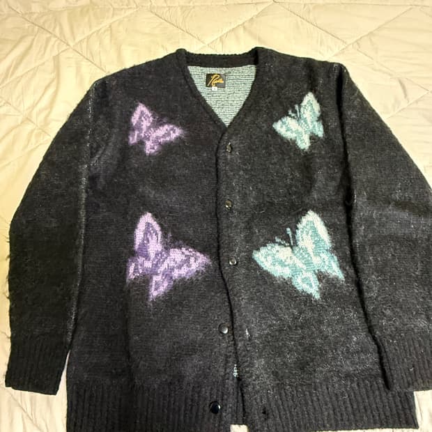 니들스 X 스튜디오스 모헤어 빠삐용 가디건 S