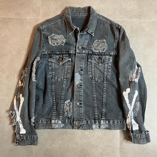 리바이스 데님 트러커 리메이크 본 자켓