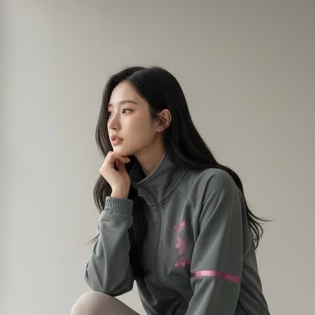 아디다스 핑크 로고 회색 제노 져지 M