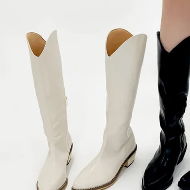 스판웨스턴부츠 아이보리 230