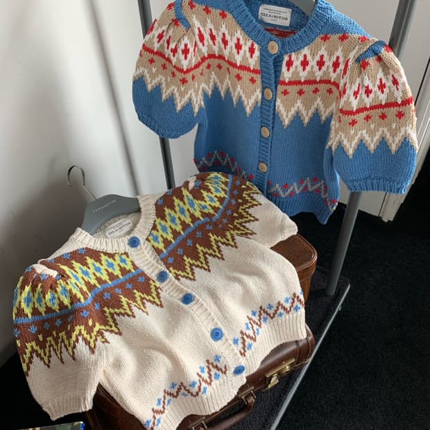 tara by motion 타라바이모션 크로셰 니트가디건