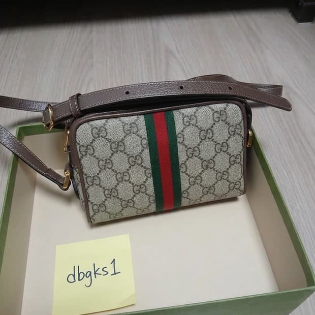 Gucci 오피디아 Gg 수프림 미니 크로스 판매(거의새상품)