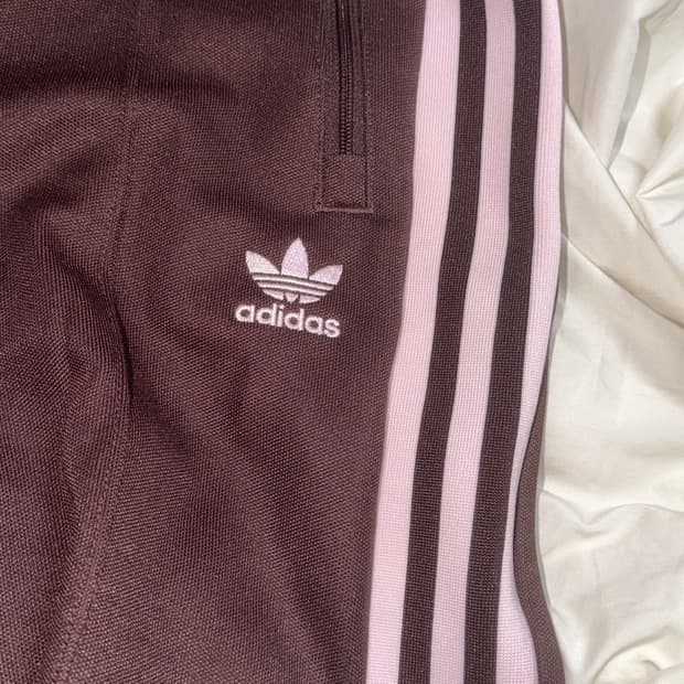아디다스 베켄바우어 트랙 팬츠 브라운핑크