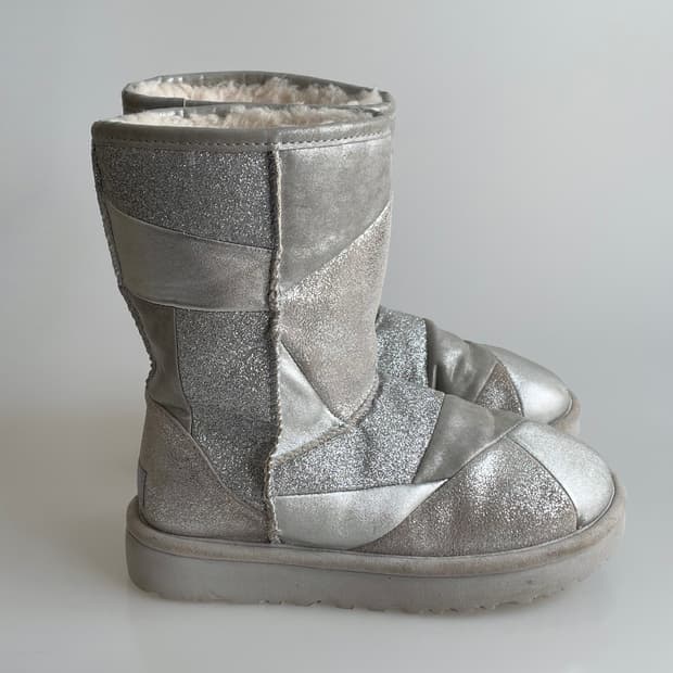 Ugg 실버 패치워크 부츠