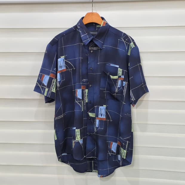 JAPAN 90s 빈티지 반팔셔츠- 프리사이즈