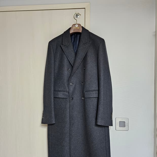 포커페이스 czar 더블 코트 48 차콜,카멜