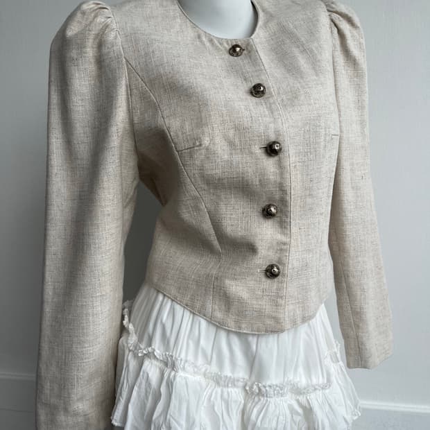 Berwin & Wolff 린넨 퍼프 자켓