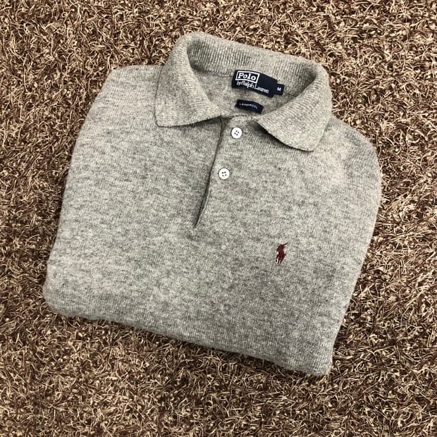 폴로 랄프로렌 여성 램스울 카라 니트